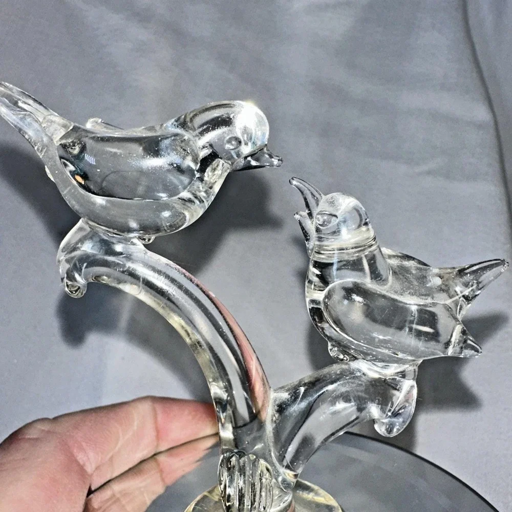 Vintage Linden Lovebird Mirrored Music Box Made Taiwán Plays 